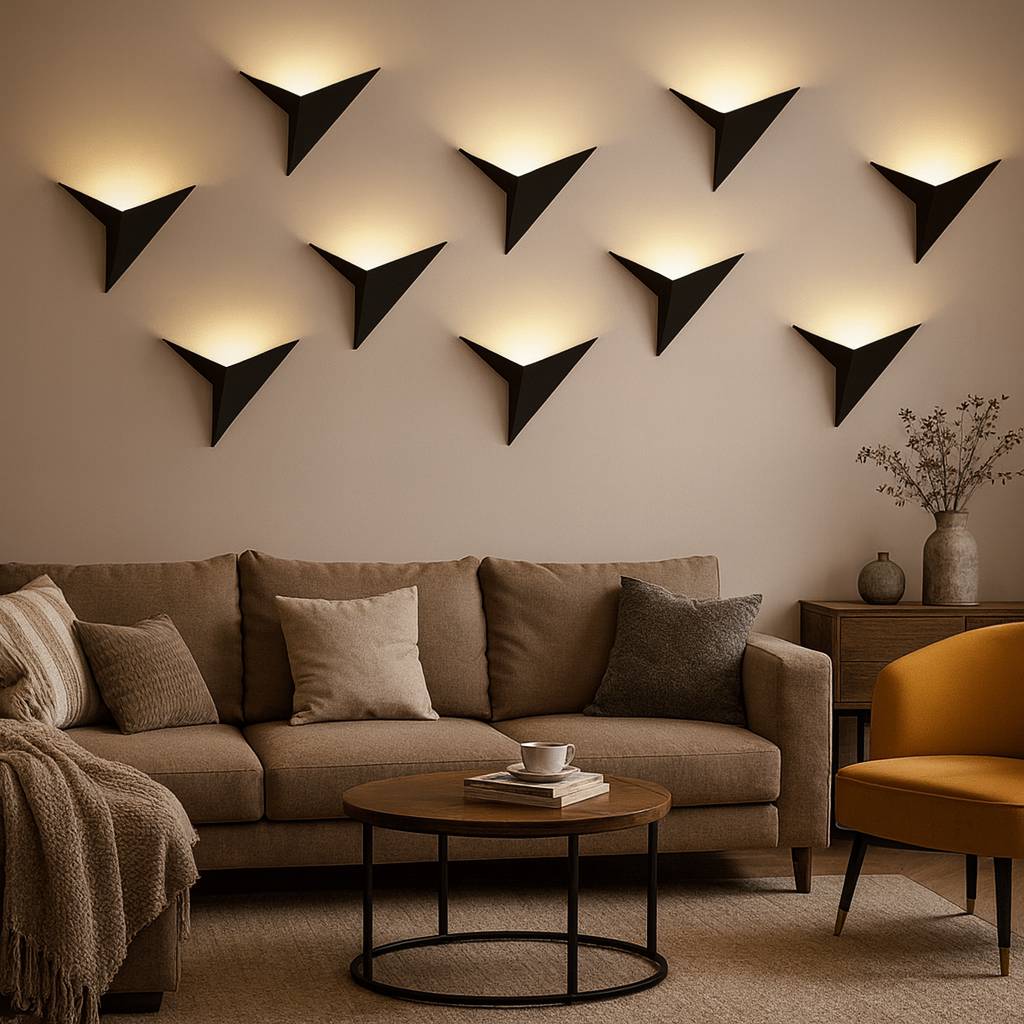 Wall Light Metal LED Modern Triangle Design | Murivan