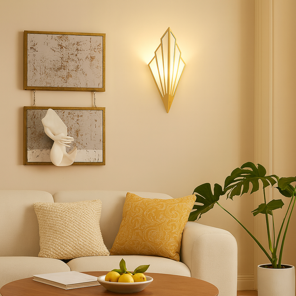 Wall Light Metal LED Triangular Design Modern | Trelvio