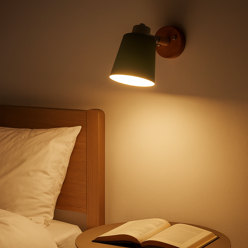 Wall Light Metal LED with Nordic Adjustable Shade | Norella