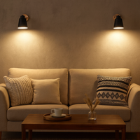 Wall Light Metal LED with Nordic Adjustable Shade | Norella