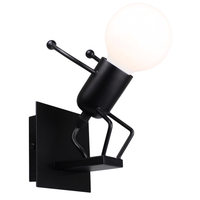 Wall Light Metal Robot in Retro Interior Style | Davelo