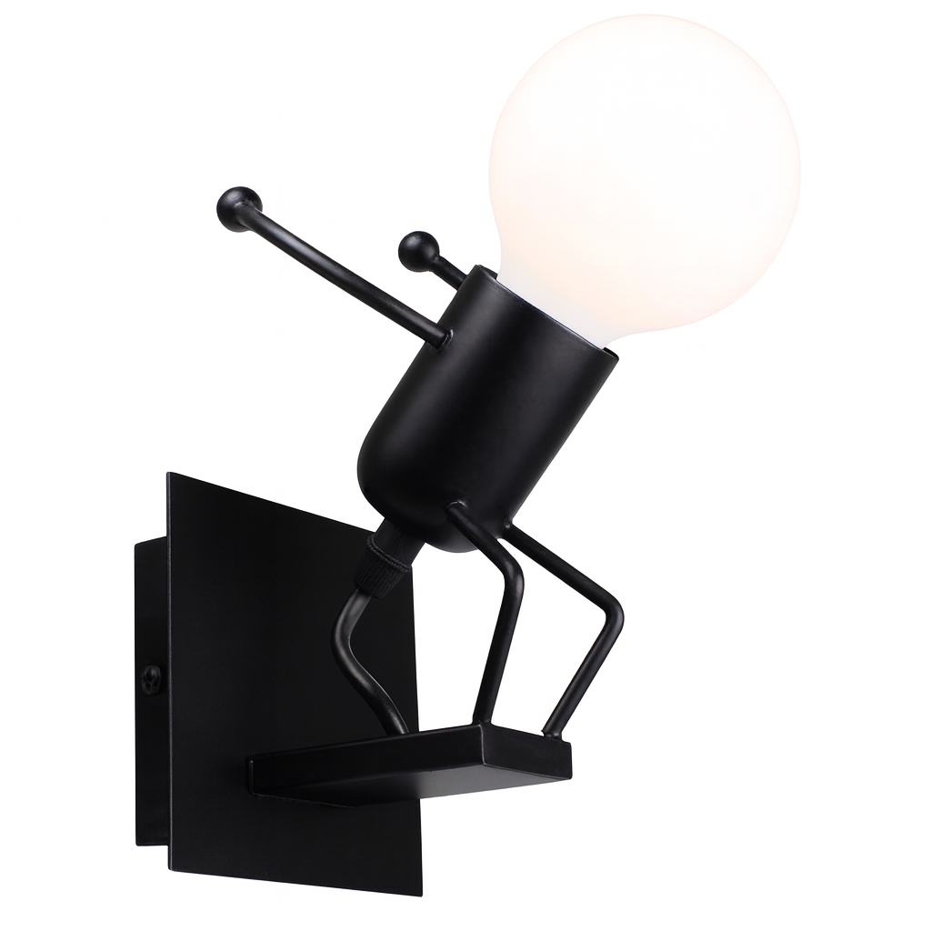 Wall Light Metal Robot in Retro Interior Style | Davelo
