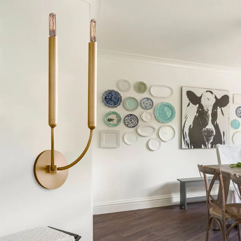 Wall Light Metal Tube Traditional Design | Bravion