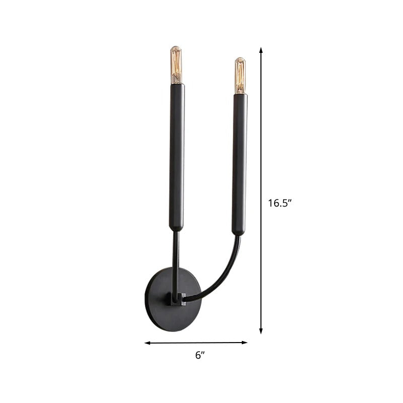 Wall Light Metal Tube Traditional Design | Bravion