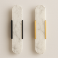 Wall Light Modern Marble Look with Dimmable LED | Crevalo