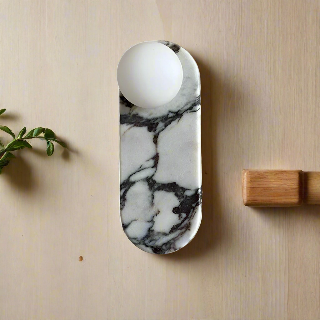 Wall Light Natural Marble Minimalist Design | Marveil