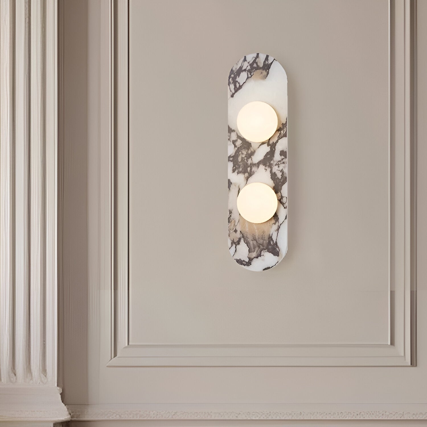 Wall Light Natural Marble Minimalist Design | Marveil