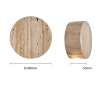 Wall Light Natural Travertine in Wabi Sabi Style | Tynoro