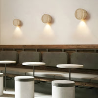 Wall Light Natural Travertine in Wabi Sabi Style | Tynoro