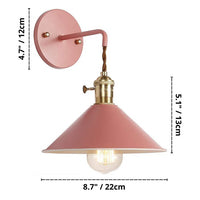 Wall Light Nordic Glass Shade Retro Design | Macarell