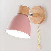 Wall Light Nordic Wooden Compact Switch | Dovira