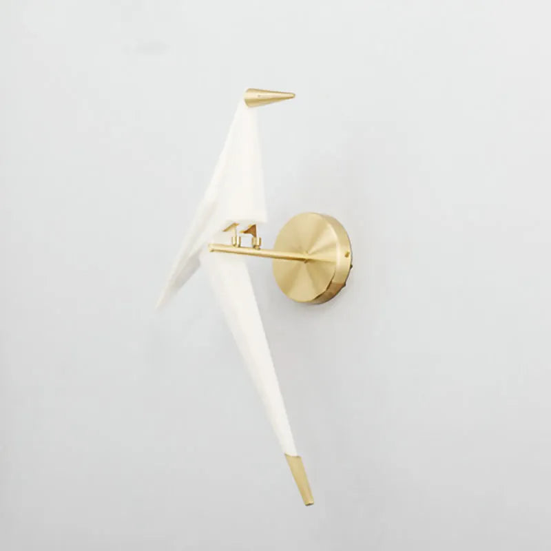 Wall Light Paper Crane Acrylic Nordic Design | Kaviro