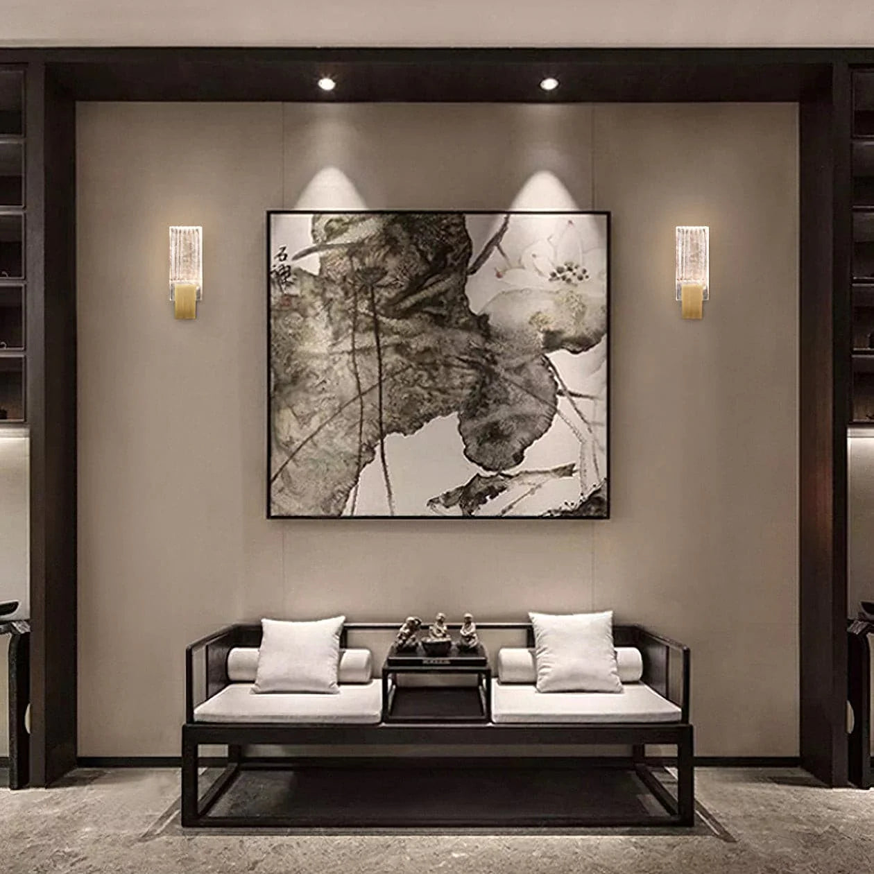 Wall Light Pleated Crystal in Modern Style | Celvian