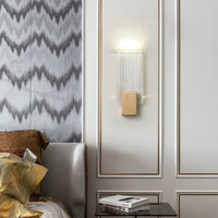 Wall Light Pleated Crystal in Modern Style | Celvian