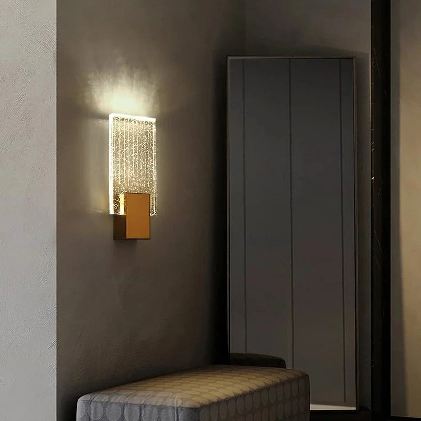Wall Light Pleated Crystal in Modern Style | Celvian