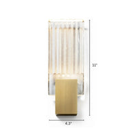 Wall Light Pleated Crystal in Modern Style | Celvian