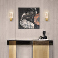 Wall Light Pleated Crystal in Modern Style | Celvian