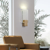 Wall Light Pleated Crystal in Modern Style | Celvian