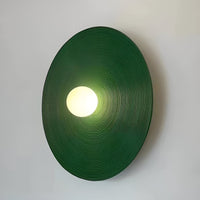 Wall Light Resin Round Retro Japandi Style | Nerivo