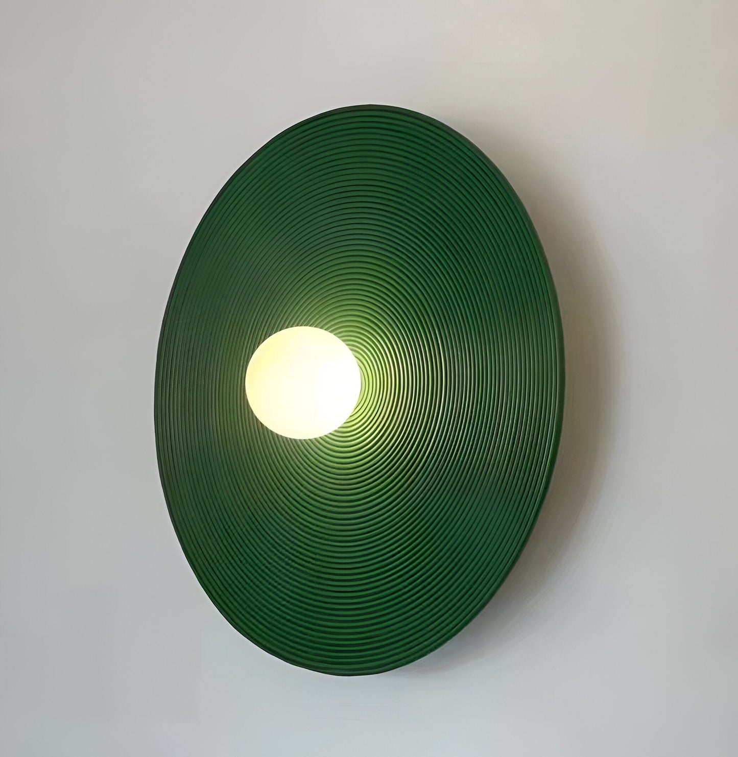Wall Light Resin Round Retro Japandi Style | Nerivo