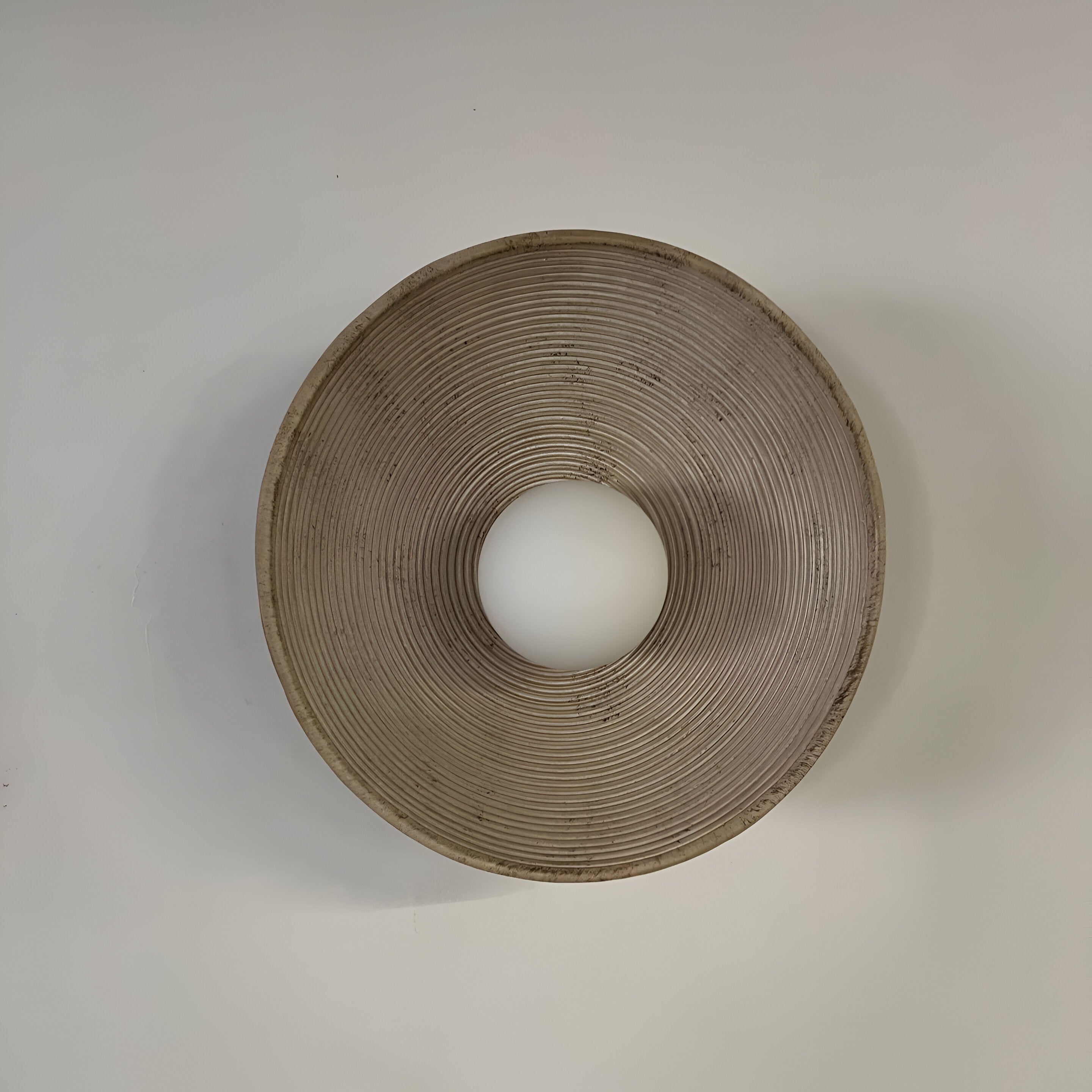 Wall Light Resin Round Retro Japandi Style | Nerivo