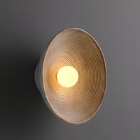 Wall Light Resin Round Retro Japandi Style | Nerivo