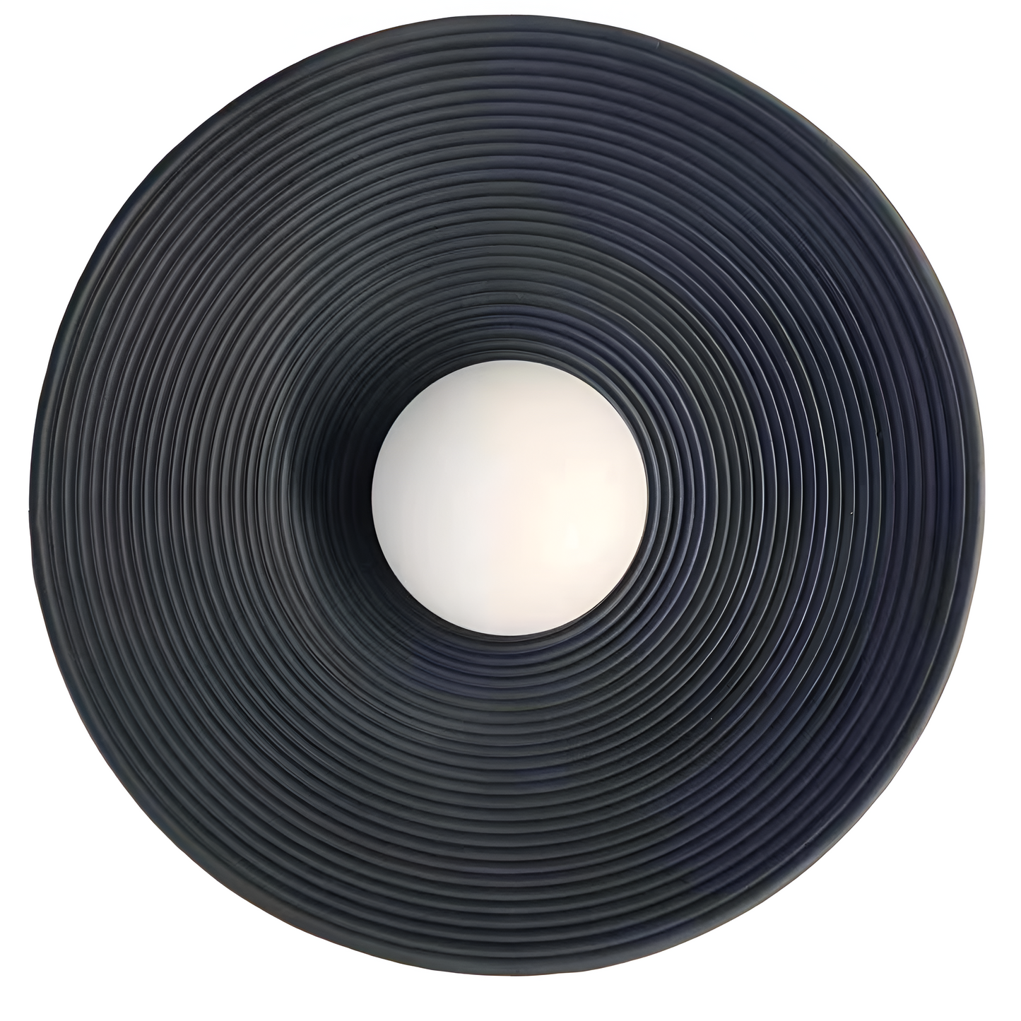 Wall Light Resin Round Retro Japandi Style | Nerivo