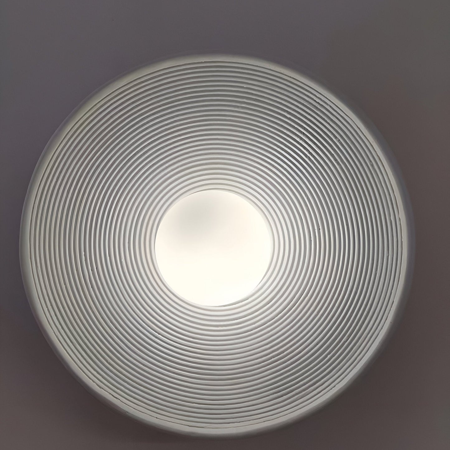 Wall Light Resin Round Retro Japandi Style | Nerivo