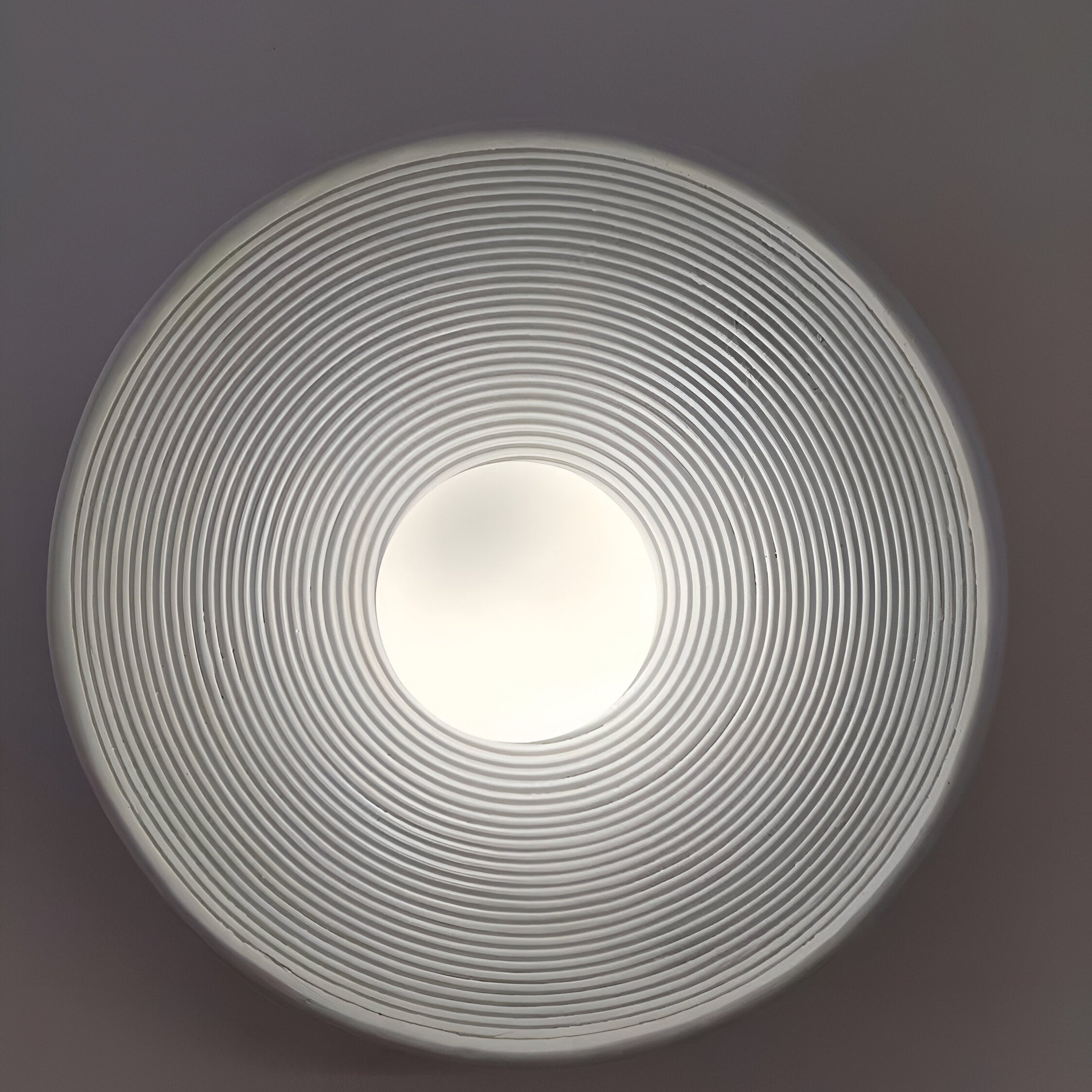 Wall Light Resin Round Retro Japandi Style | Nerivo