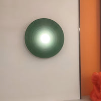 Wall Light Resin Round Retro Japandi Style | Nerivo