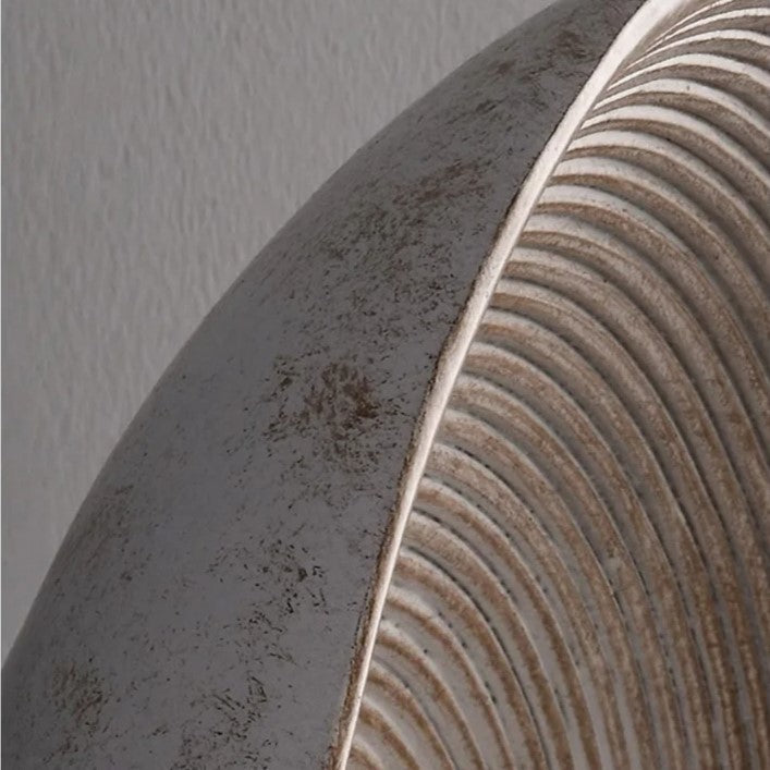 Wall Light Resin Round Retro Japandi Style | Nerivo