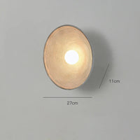 Wall Light Resin Round Retro Japandi Style | Nerivo