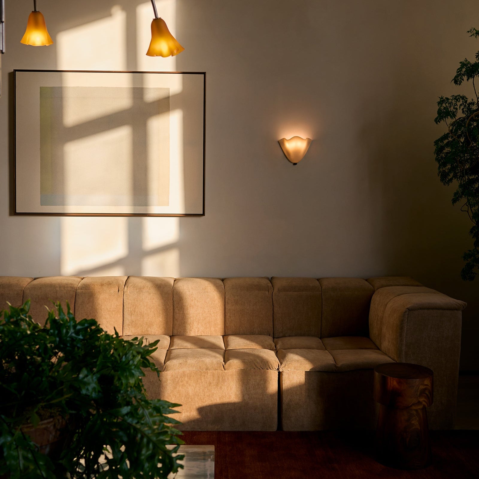 Wall Light Retro Coloured Glass Design | Skirona