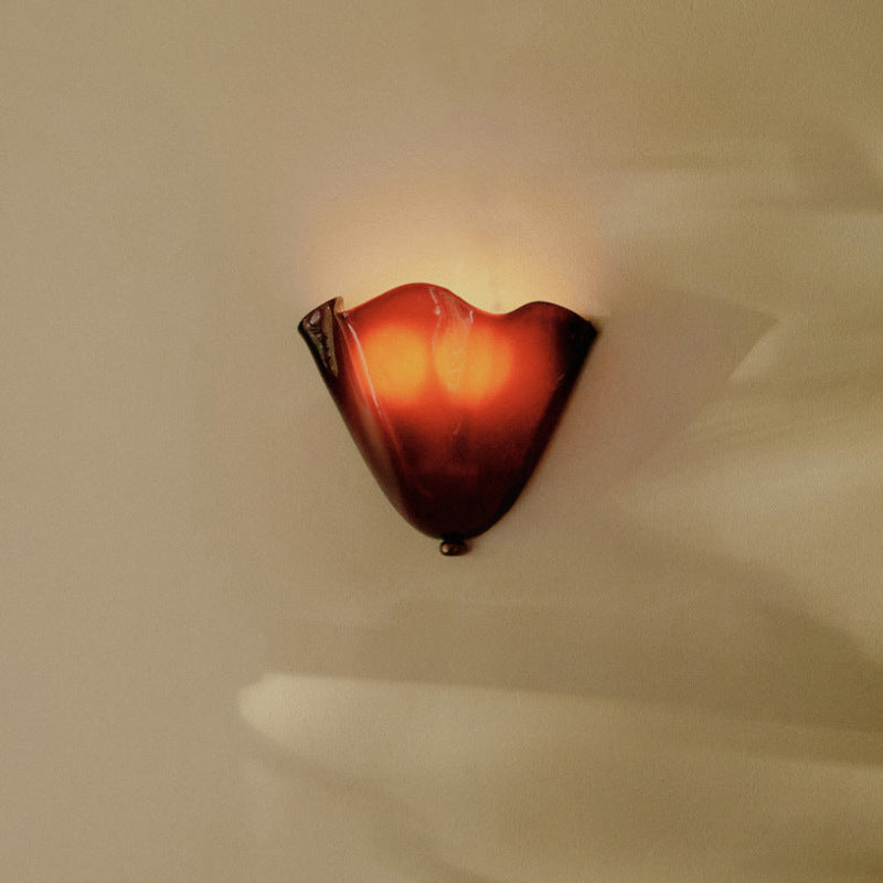 Wall Light Retro Coloured Glass Design | Skirona