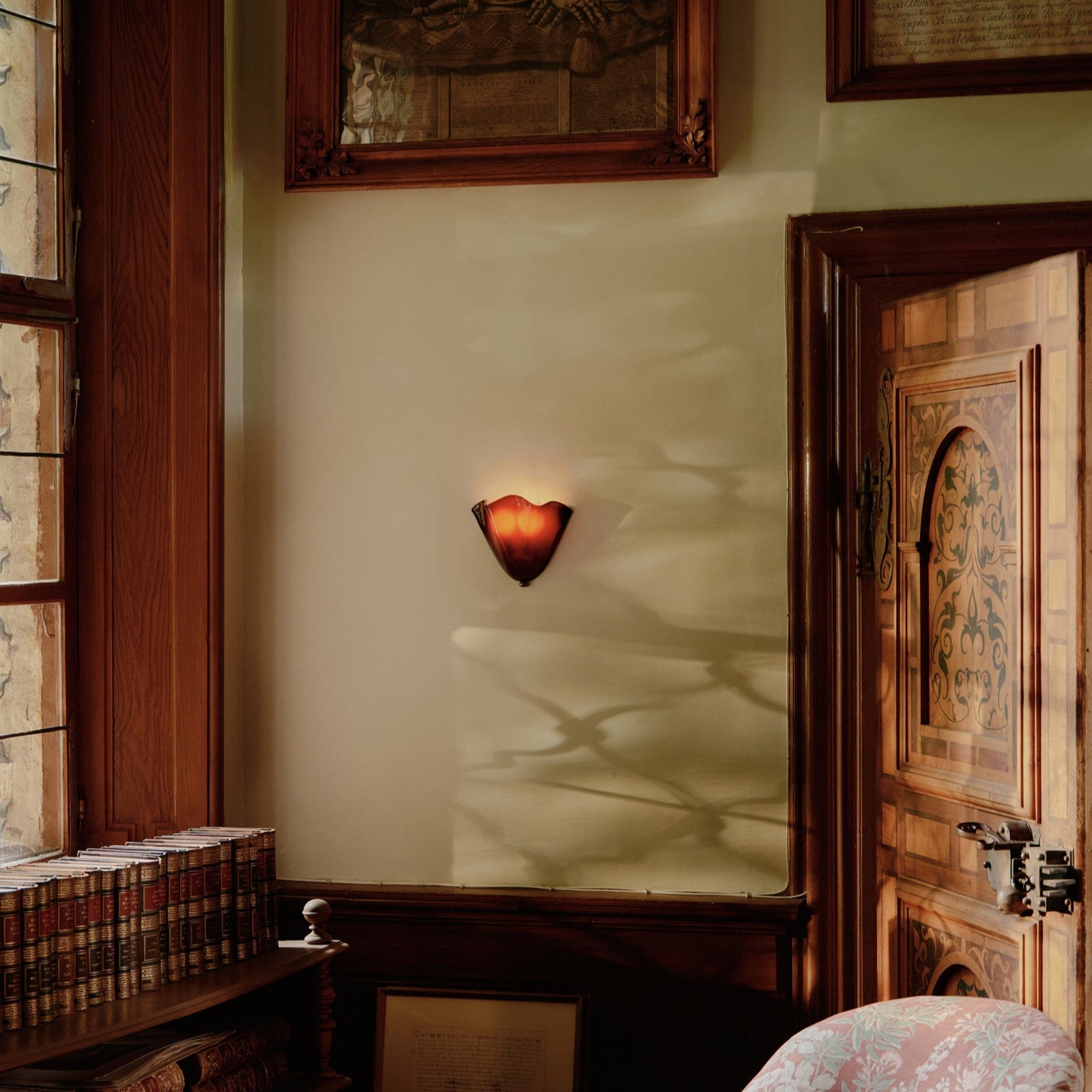 Wall Light Retro Coloured Glass Design | Skirona