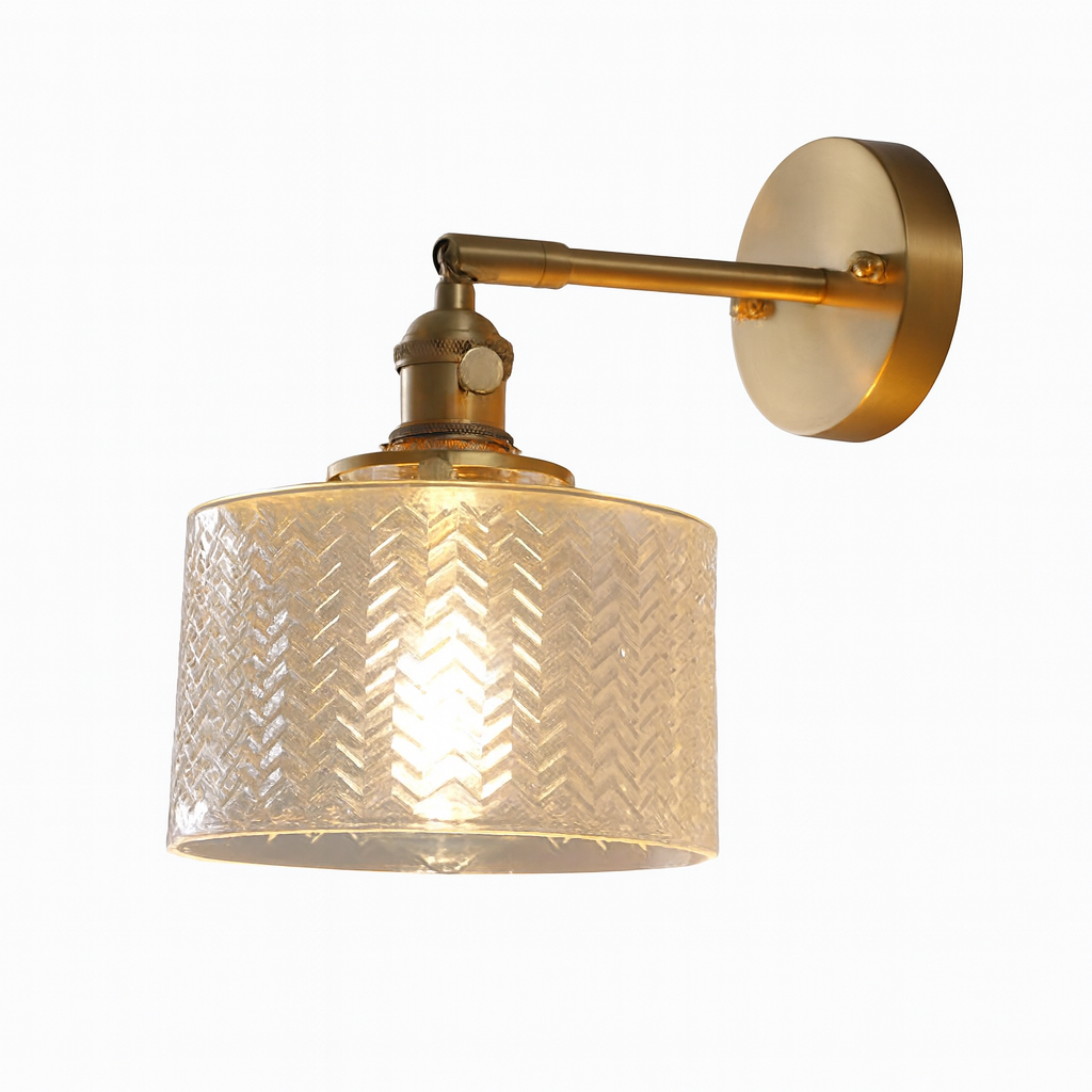 Wall Light Retro Glass Shade in Modern Style | Warano