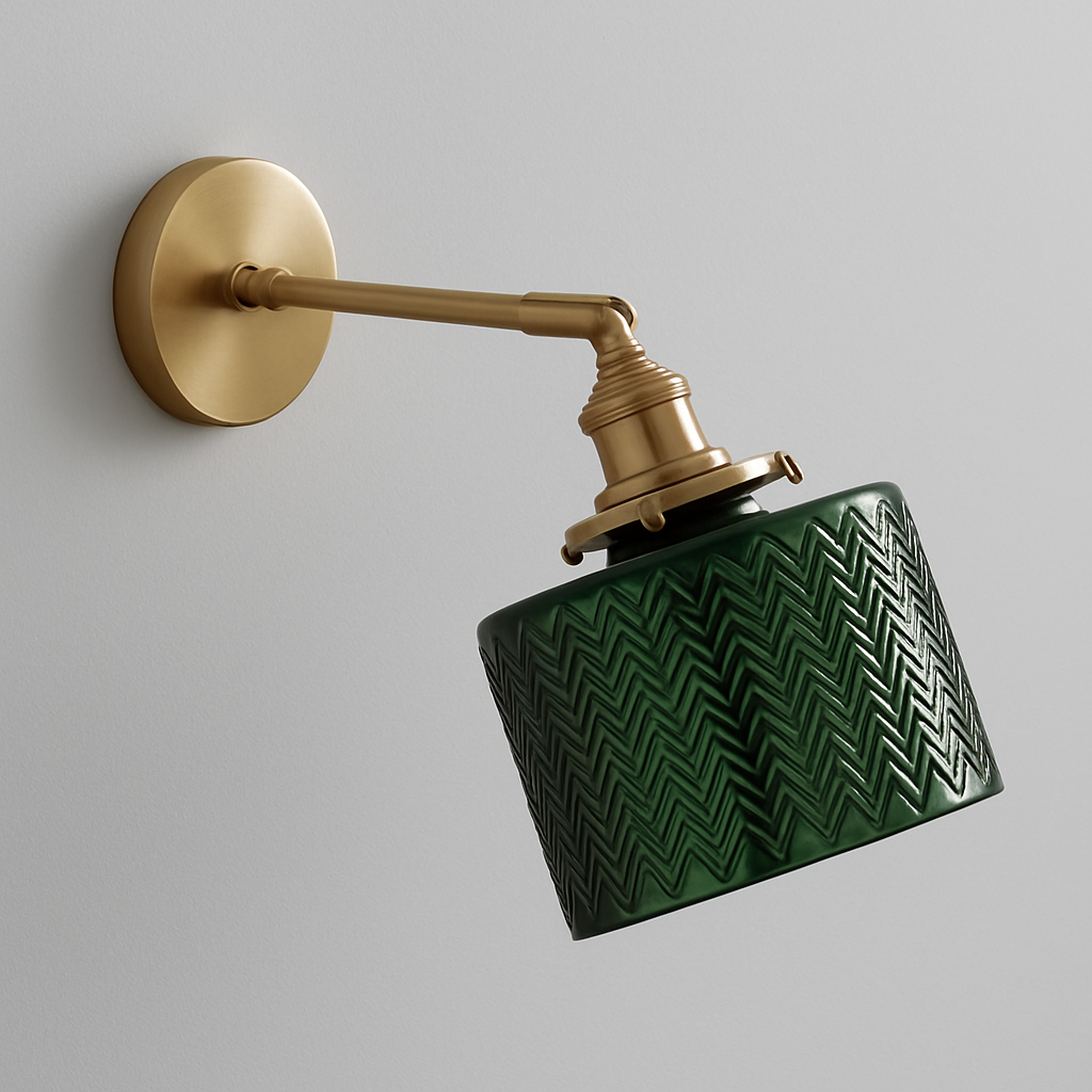 Wall Light Retro Glass Shade in Modern Style | Warano