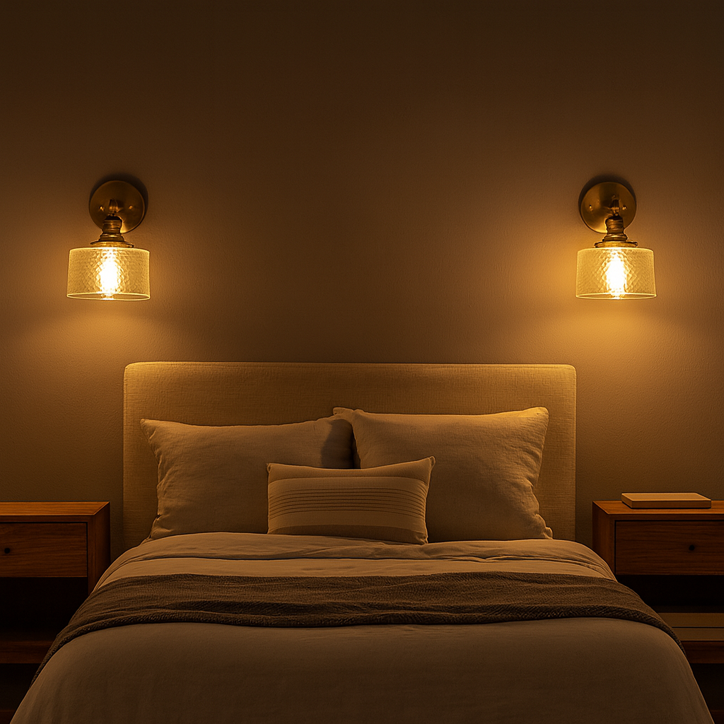 Wall Light Retro Glass Shade in Modern Style | Warano
