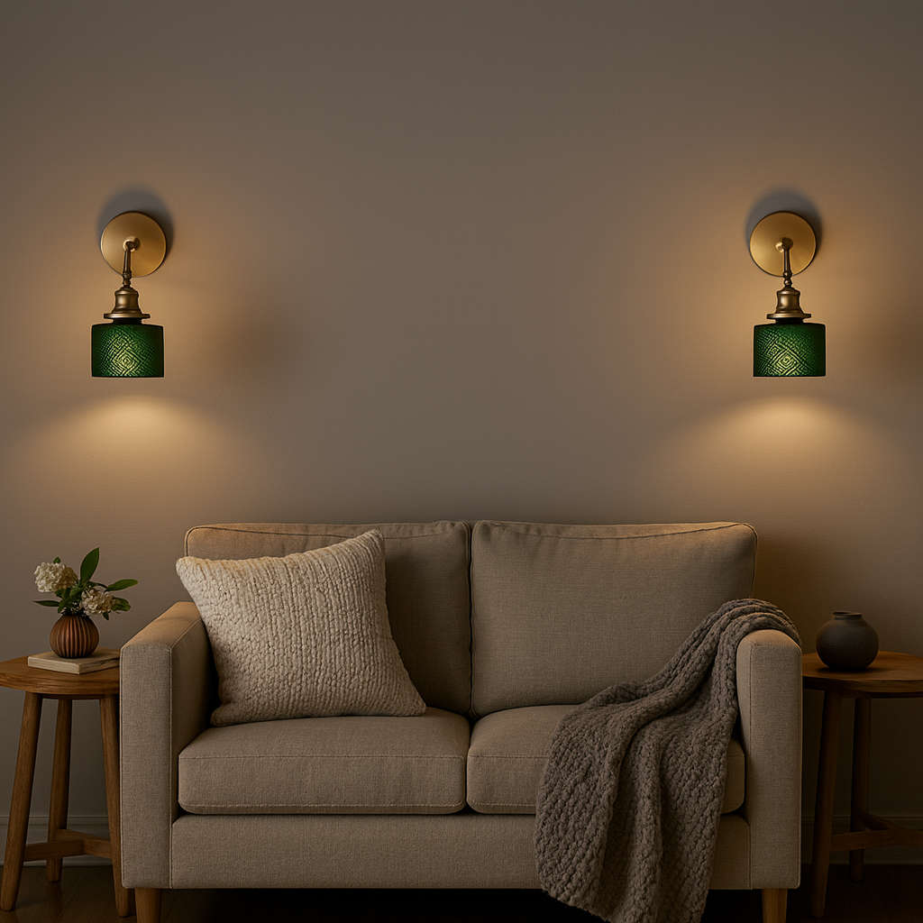Wall Light Retro Glass Shade in Modern Style | Warano