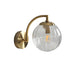 Wall Light Ribbed Glass Globe Scandinavian Style | Valamer
