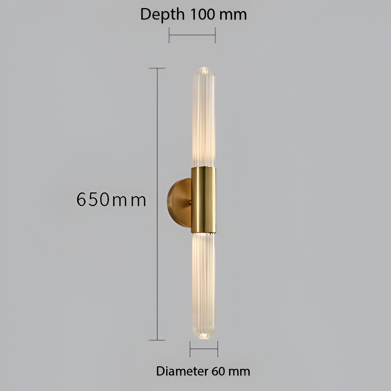 Wall Light Ripple Glass Nordic Design | Varlen