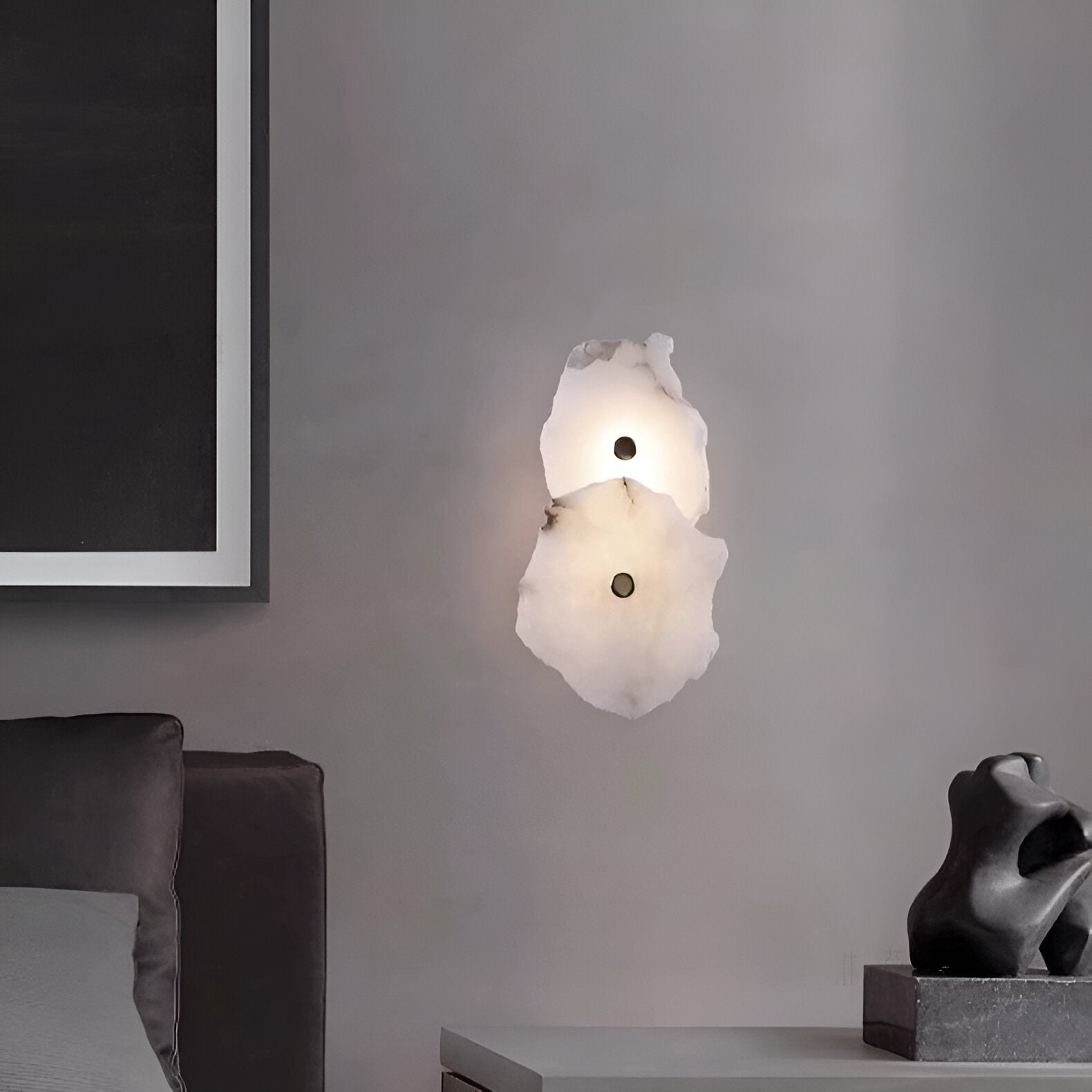 Wall Light Solid Marble in Minimalist Design | Marvion