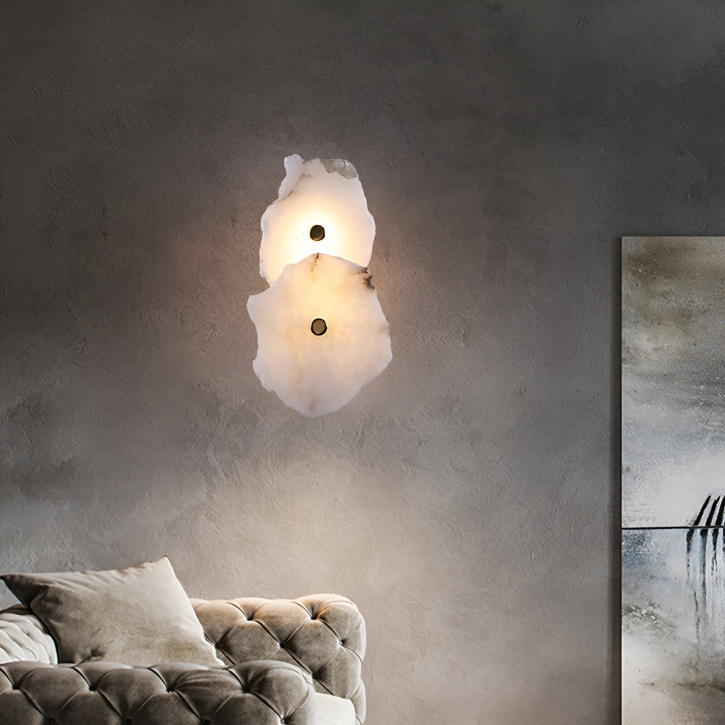 Wall Light Solid Marble in Minimalist Design | Marvion