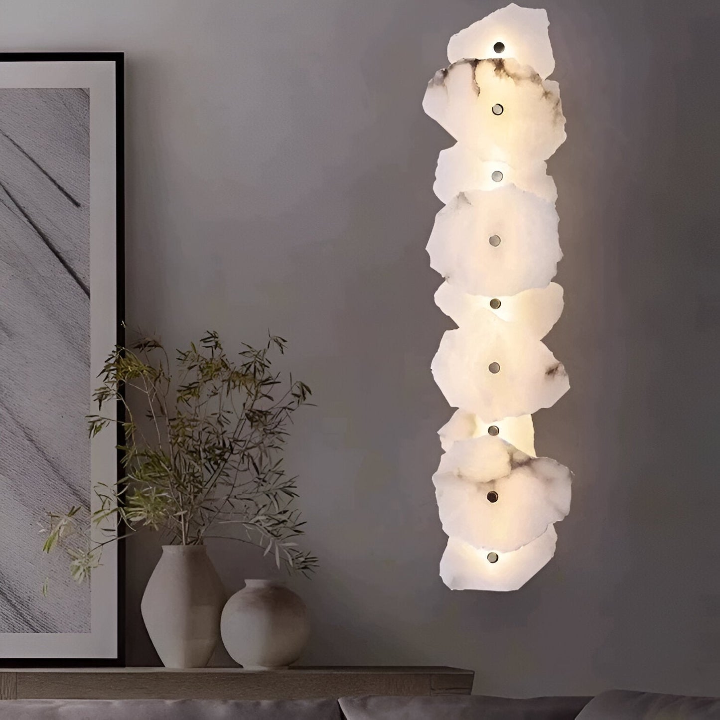 Wall Light Solid Marble in Minimalist Design | Marvion