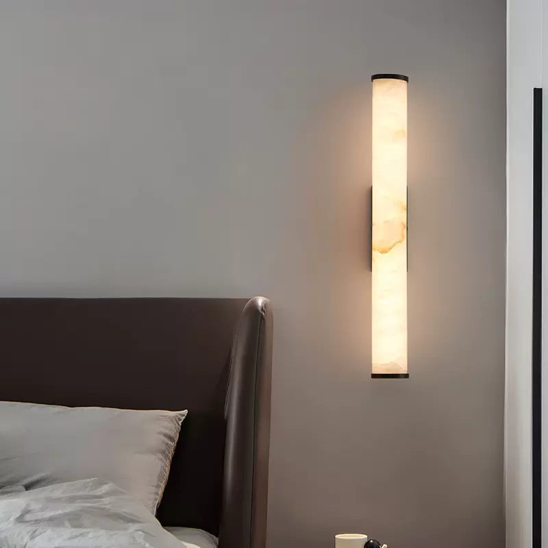 Wall Light Spanish Marble with Copper Finish | Marvello