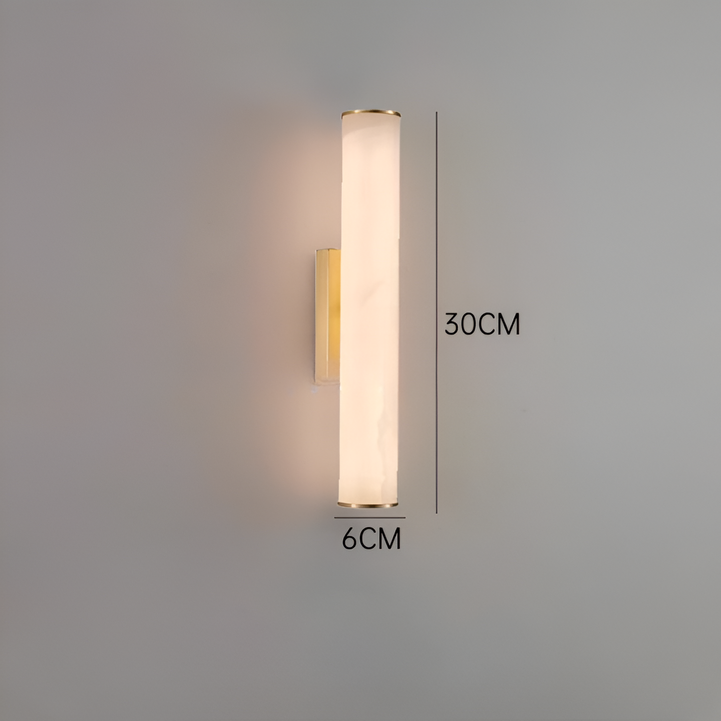 Wall Light Spanish Marble with Copper Finish | Marvello