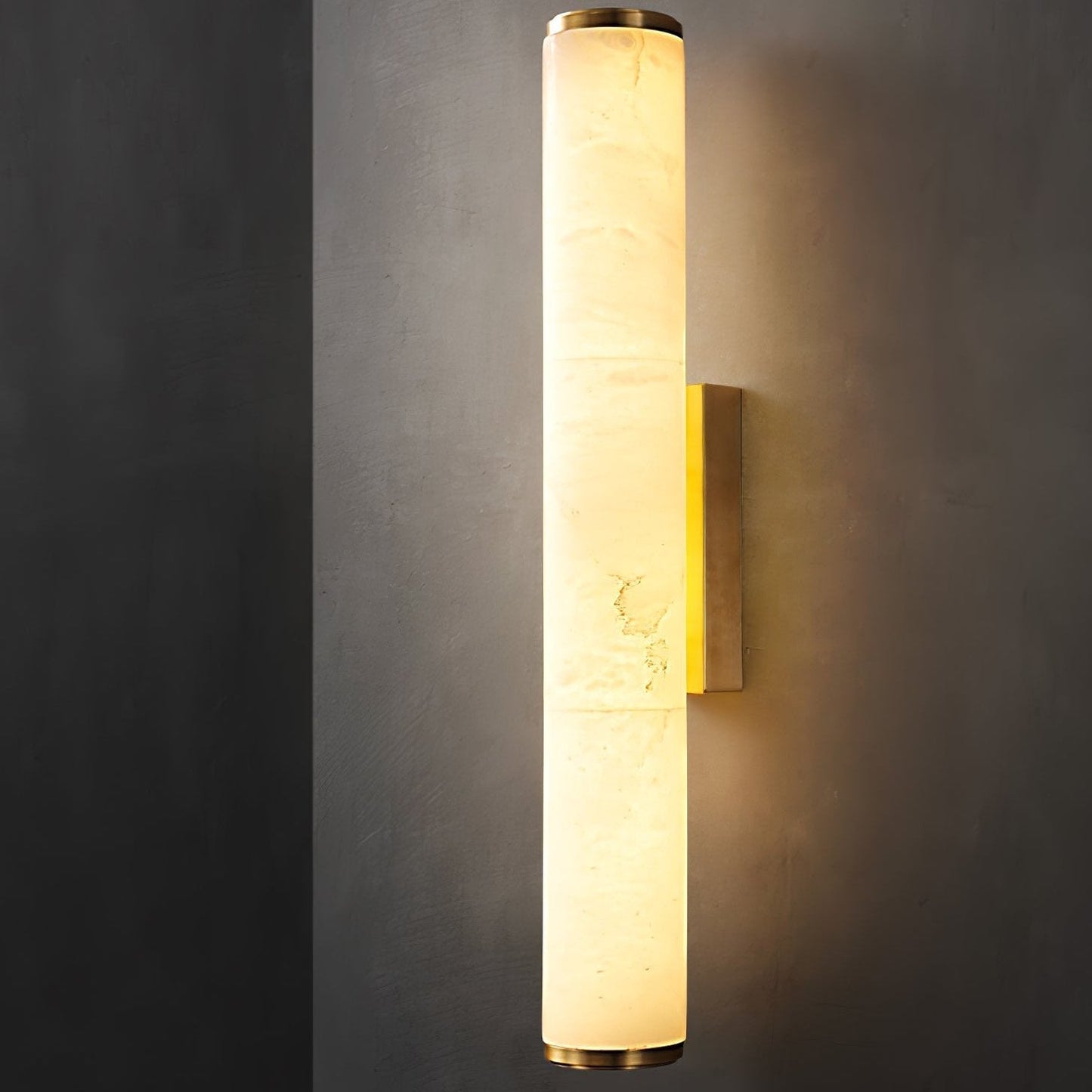 Wall Light Spanish Marble with Copper Finish | Marvello
