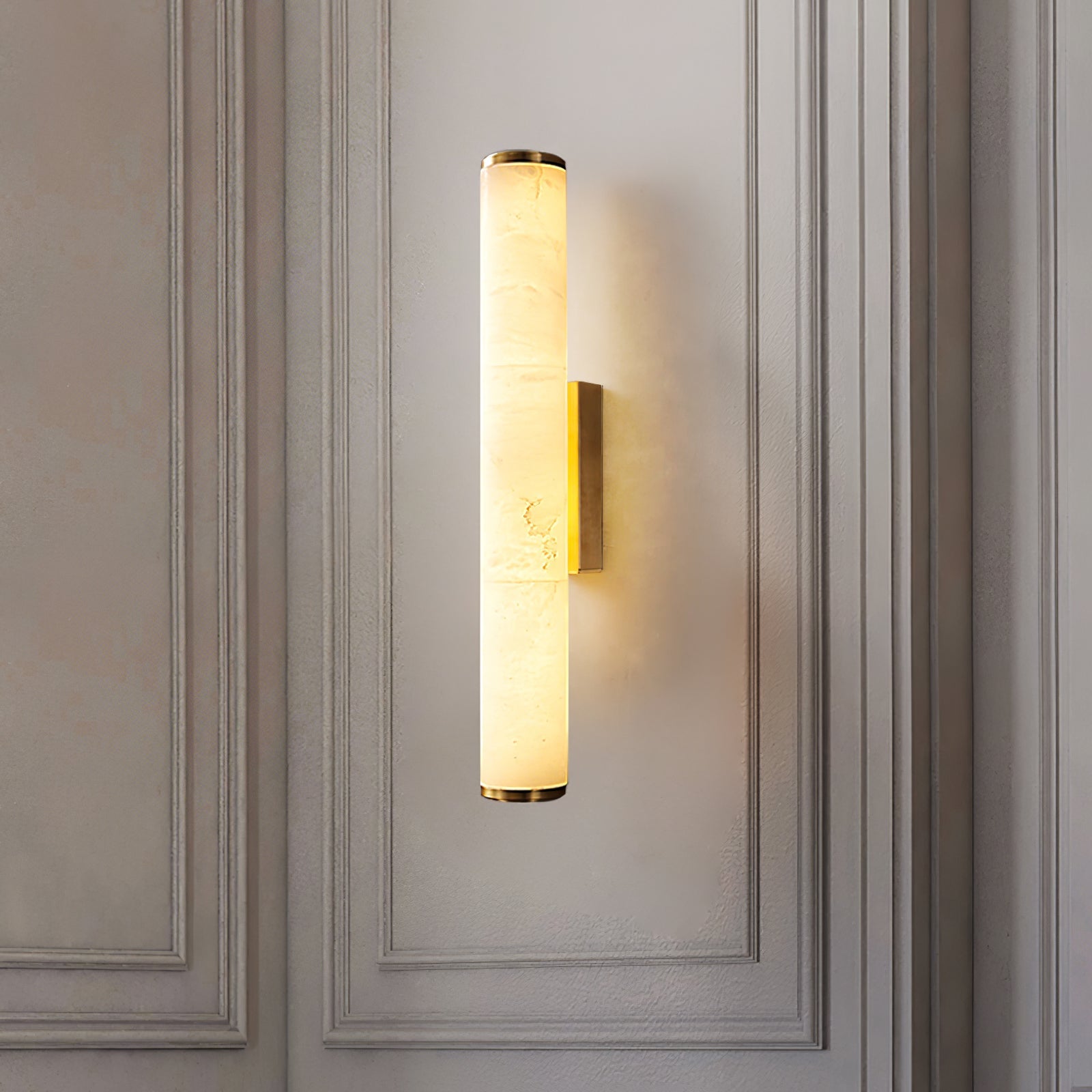 Wall Light Spanish Marble with Copper Finish | Marvello