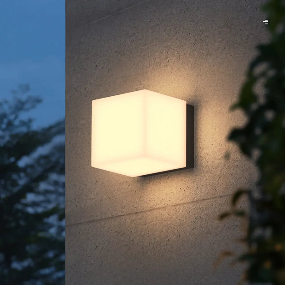 Wall Light Stainless Steel Modern Square Fixture | Sarvilo