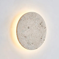Wall Light Travertine Glow Minimal Design | Alveno